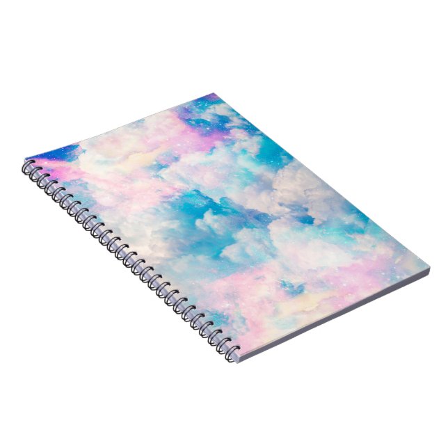 Carnet Pastel Rainbow Ciel nuageux (Côté Droit)