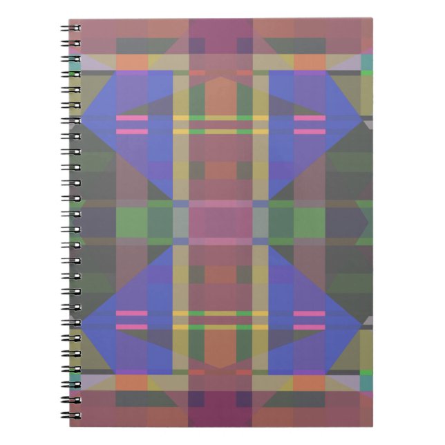 Carnet Pastel rainbow Colorful Geometric (Devant)