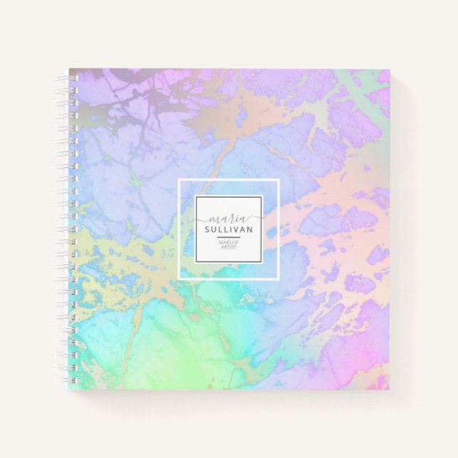 Carnet Pastel Rainbow Islands Abstrait ID798 (Devant)