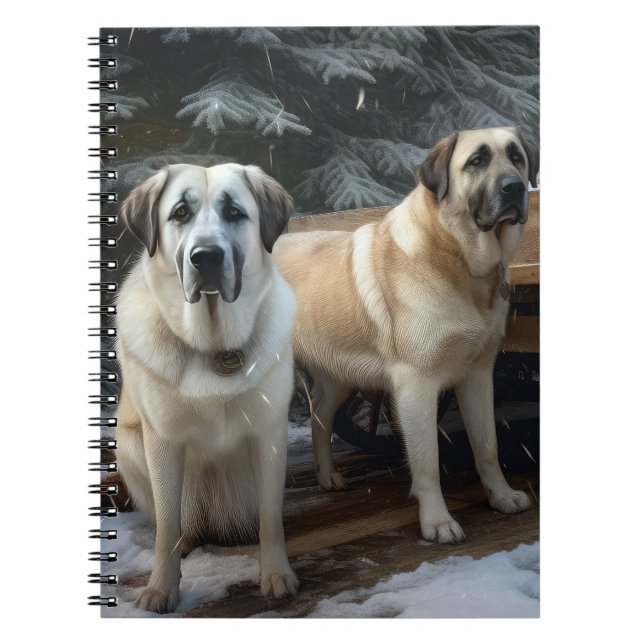 Carnet Pasteur anatolien Snowy Sleigh Décor de Noël (Devant)