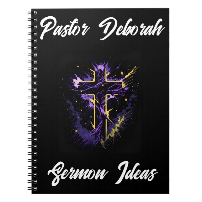 Carnet Pastor Church Leader Idée de Sermon Personnalisé (Devant)