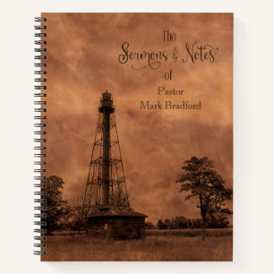 Carnet Pastor Sermons et Notes Old Lighthouse Hardcover