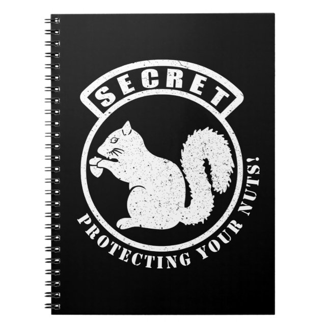 Carnet Patch d'écureuil secret pour protéger vos noix (Devant)