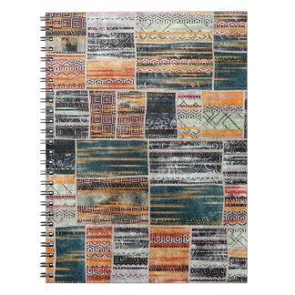 Carnet Patchwork collage mixage, surface composée motif i