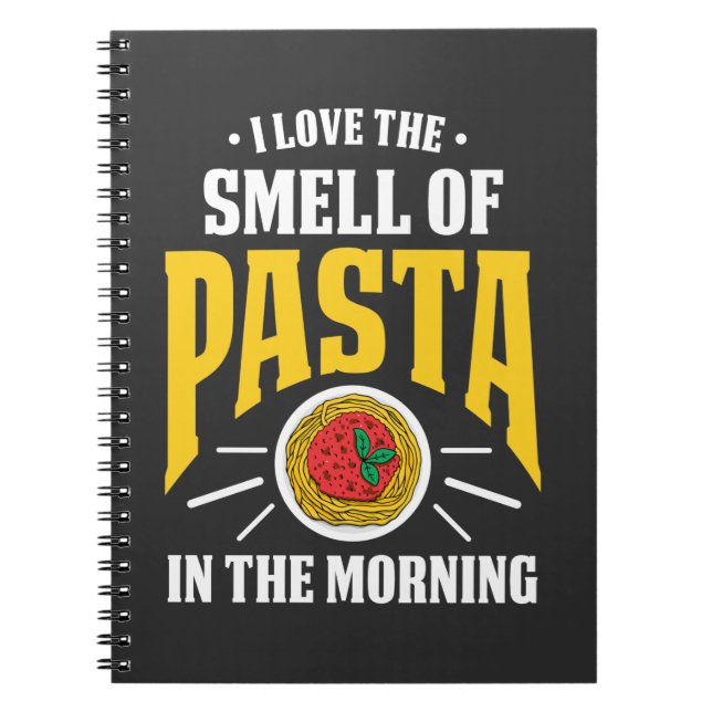 Carnet Pâtes italiennes Spaghetti Noodles Amateurs de nou (Devant)