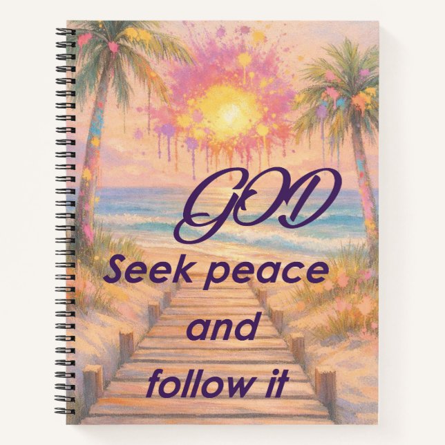 Carnet Path of Peace: Grace at Sunset (Devant)