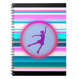 Carnet Patinage Artistique Filles Rayures 