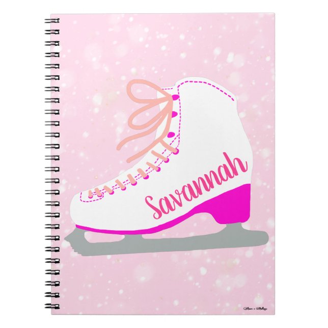 Carnet Patinage sur glace personnalisé Patinage sur neige (Devant)