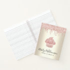 Pâtisserie Gouttes de Paillettes Rose Cupcake Or B