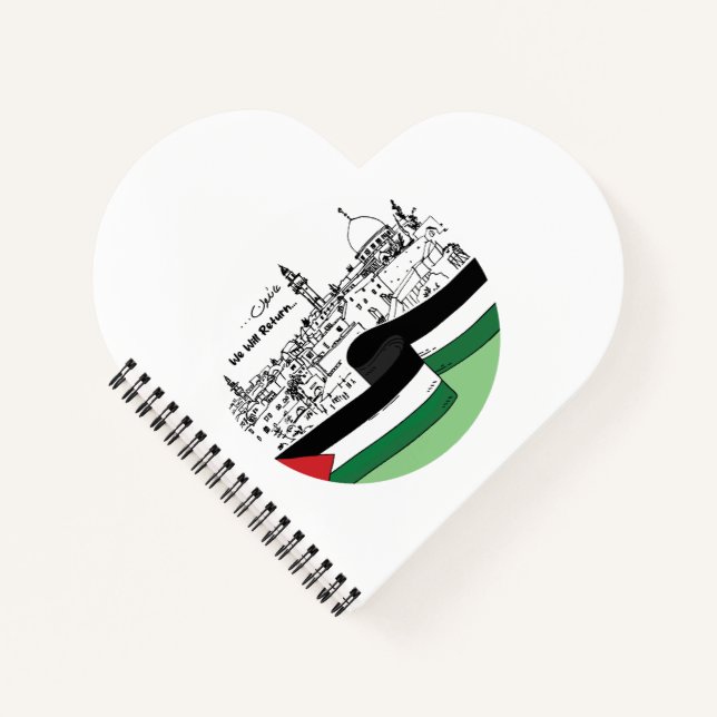 Carnet Patrimoine palestinien et espoir : nous reviendron (Devant)