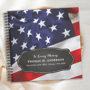Carnet Patriotique USA Vétéran Memorial funérailles Guest