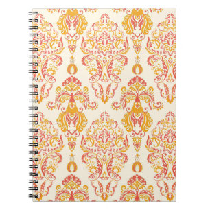 Carnet Patten vintage fleuri sans couture. Guerre baroque