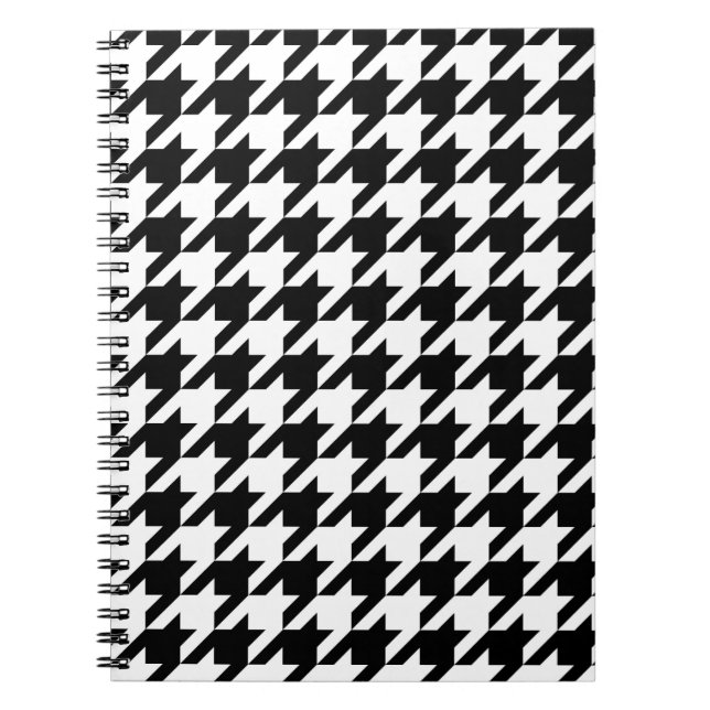 Carnet Patters de Black and White Large Houndstooth (Devant)