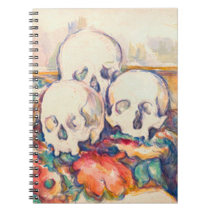 Carnet Paul Cezanne - Aquarelle à trois crânes