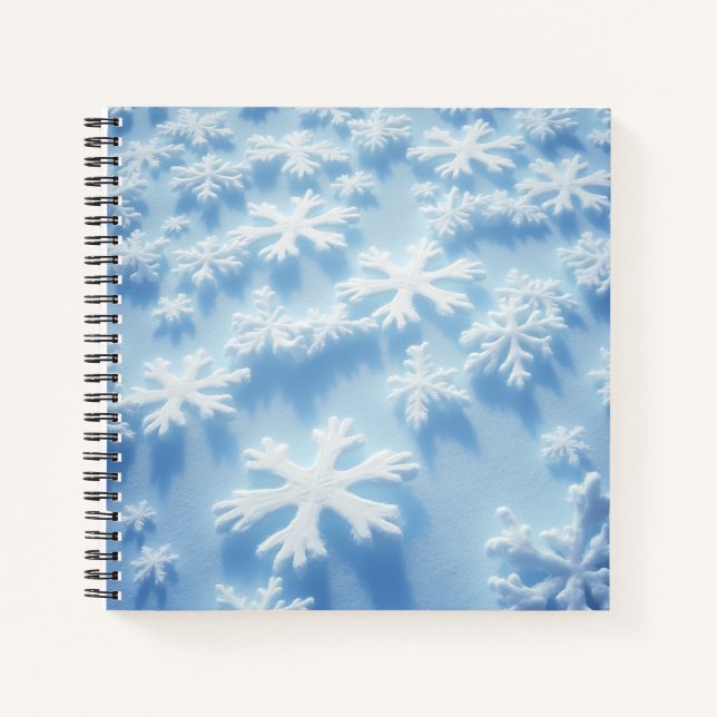 Carnet Pavé d'écriture de conception de flèches de neige (Devant)