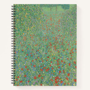 Carnet Pavots en fleurs - Gustav Klimt