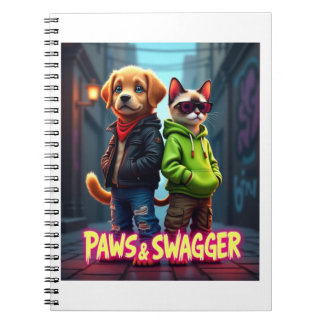Carnet Paws & Swagger™ Cute Inspiré par les animaux - Sty