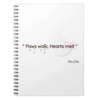 Carnet Paws Touch, Hearts Feel Notebook