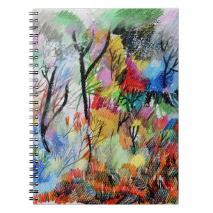 Carnet Paysage Abstrait : Dessin à main