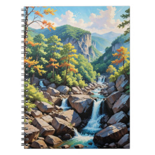 Carnet Paysage de la cascade de Serene Mountain