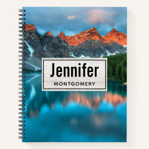 Carnet Paysage de montagne et de lac pittoresque