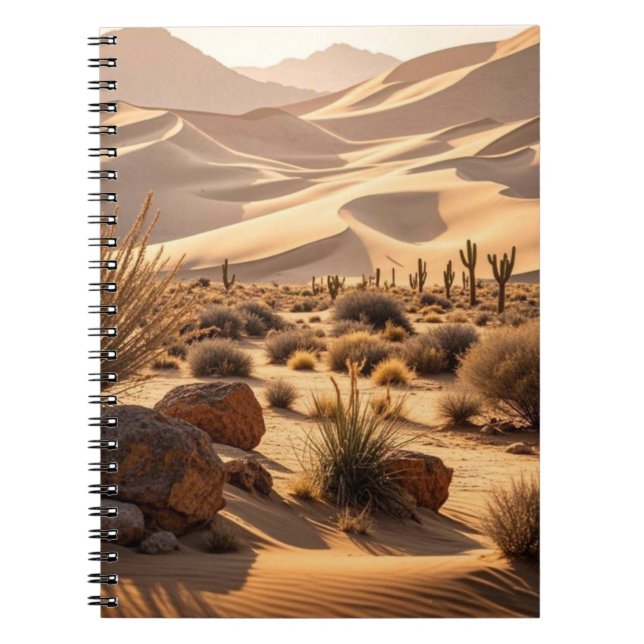 Carnet Paysage désertique au coucher du soleil (Devant)