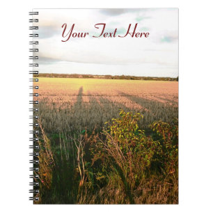 Carnet paysage printanier champs campagne photo art