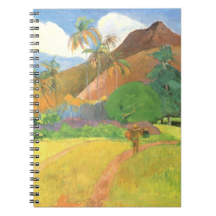 Carnet Paysage tahitien, Montagnes Tahiti, Paul Gauguin