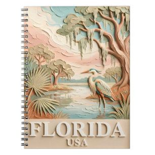 Carnet Paysage Texturé de la Faune Aviaire des Everglades