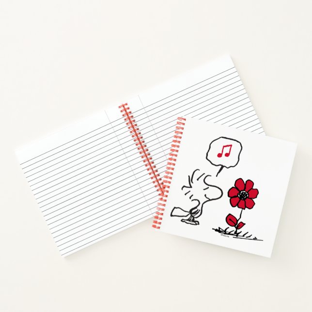 Carnet PEANUTS | Motif rouge et noir (Intérieur)