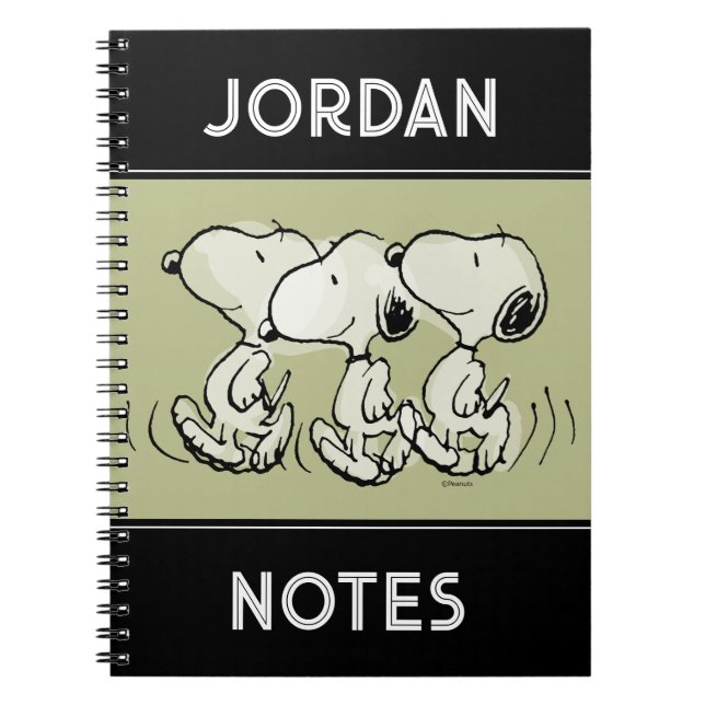 Carnet Peanuts | Snoopy Marche Fièrement (Devant)