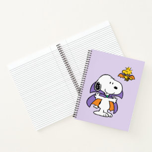 Carnet Peanuts Snoopy Woodstock Vampire Halloween
