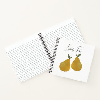 Carnet Pear Fruit Illustration 