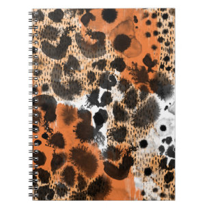 Carnet Peau animale : motif léopard créatif.