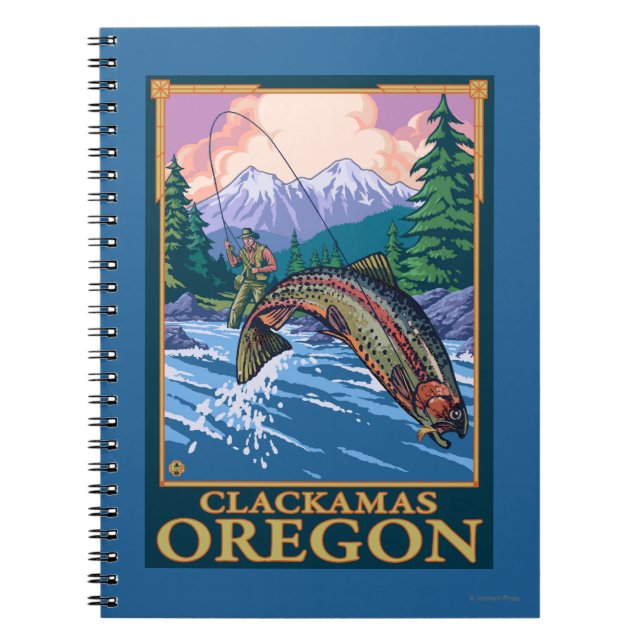 Carnet Pêche à la mouche - Clackamas, Oregon (Devant)