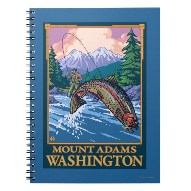 Carnet Pêche à la mouche - Mont Adams, Washington (Devant)