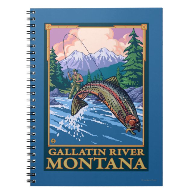 Carnet Pêche à la mouche - Rivière Gallatin, Montana (Devant)