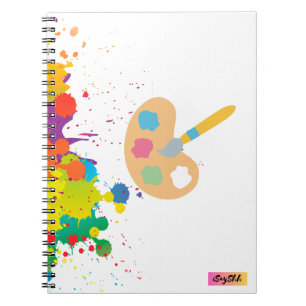 Carnet peinture à éclat