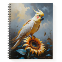 Peinture à l'huile de cokatiel de bronzefallow