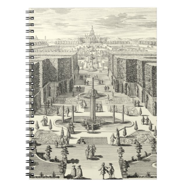 Carnet Peinture à l'huile des Fontaines du Jardin de Vers (Devant)