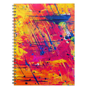 Carnet Peinture Abstraite brillante colorée