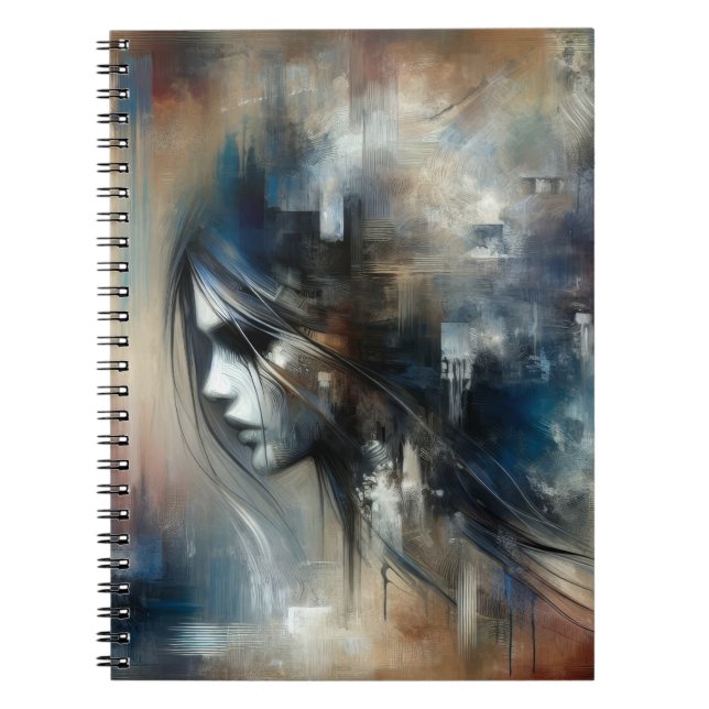 Carnet Peinture Abstraite pour fille (Devant)