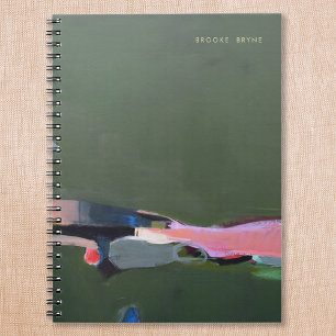 Carnet Peinture Abstraite verte