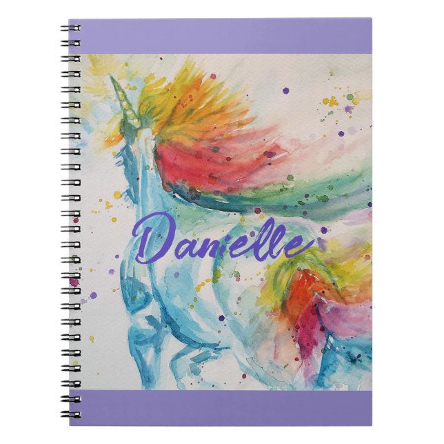 Carnet Peinture aquarelle de licorne Sac à dos Filles Arc (Devant)