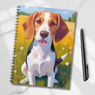 Carnet Peinture artistique de chien Beagle