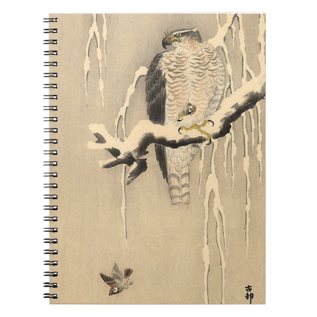 Carnet Peinture asiatique Goshawk (Devant)