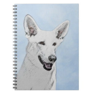 Carnet Peinture blanche de berger - art original mignon