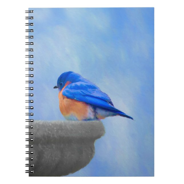 Carnet Peinture Bluebird - Art original pour oiseaux (Devant)