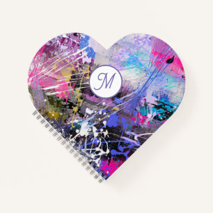 Carnet Peinture colorée Grungy Abstraite