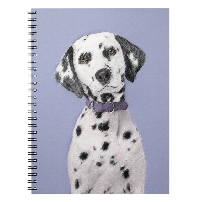 Carnet Peinture Dalmatienne - Cute Original Chien Art (Devant)